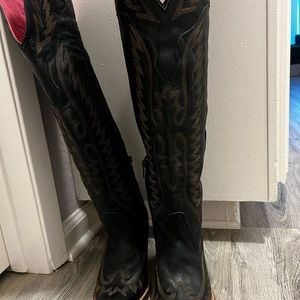 Western over the knee boots